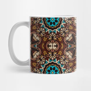 Colorful Mosaic Aztec Pattern Indian Mexican Ethnic Oriental Rug Mug